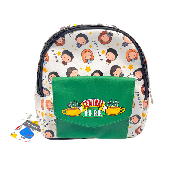 FRIENDS TV SHOW CENTRAL PERK 11" Mini-Backpack Faux Leather Warner Bros. NWT - Picture 1 of 8